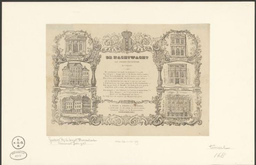 Fair print of the Amsterdam Night Watch for the year 1849
