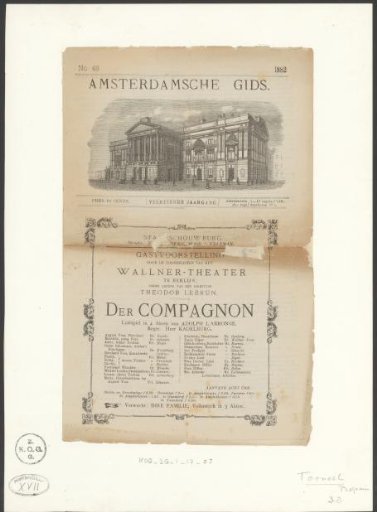 Amsterdamsche Gids with an Advertisement for Der Compagnon