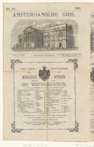 Amsterdam Guide and announcement for the performance A Winter's Tale