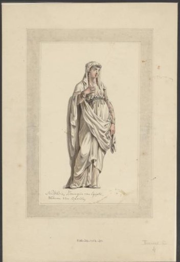 Theatre costume for Nitokris, Queen of Egypt