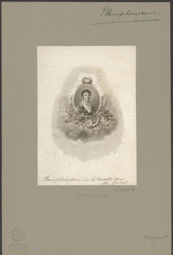 Portrait of Dirk Kamphuijzen as De Gersal in the play The Brothers on the Keys