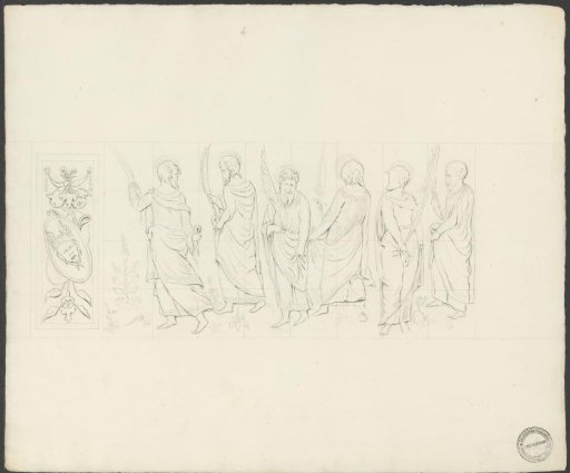 Panel with saints