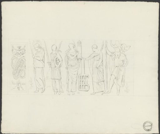 Panel with saints