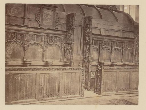 Woodcarving on the choir stalls