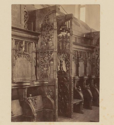 Woodcarving on the choir stalls