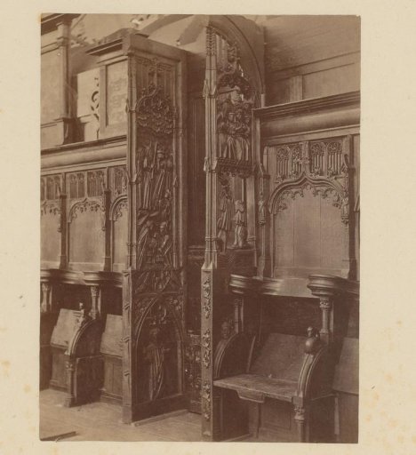 Woodcarving on the choir stalls