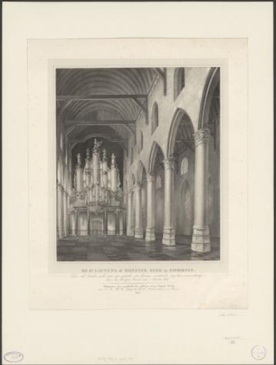 Interior of the St. Lievens Monster Church in Zierikzee, before the fire of 1832
