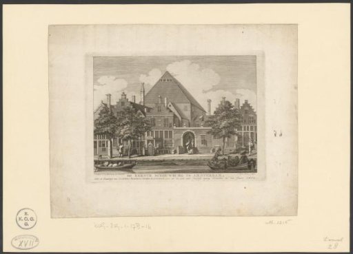 View of the Dutch Academy of Samuel Coster on the Keizersgracht, 1617