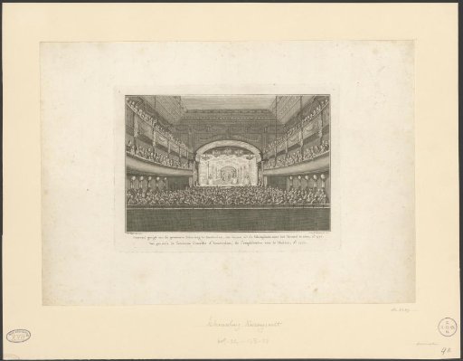 Stage of the theatre on the Keizersgracht in Amsterdam, 1772