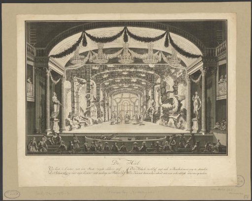 Theatre with stage scenery: De Hel