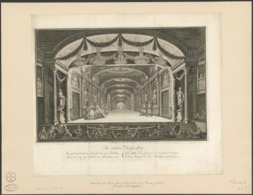 Theatre with stage scenery: De aloude Hofgallery