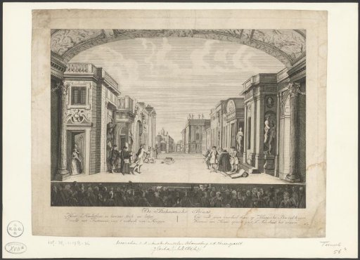 Theatre with stage scenery: The Italian Street