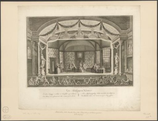 Theatre with stage scenery: De Behangen Kamer