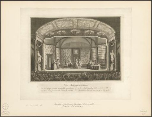 Theatre with stage scenery: The Papered Room