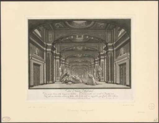 Theatre with stage scenery: The New Hall