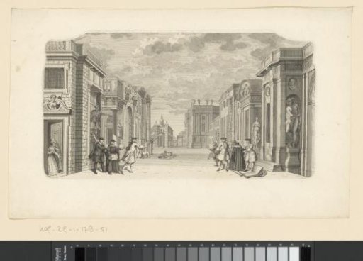 Stage scenery: De Italiaansche Straat