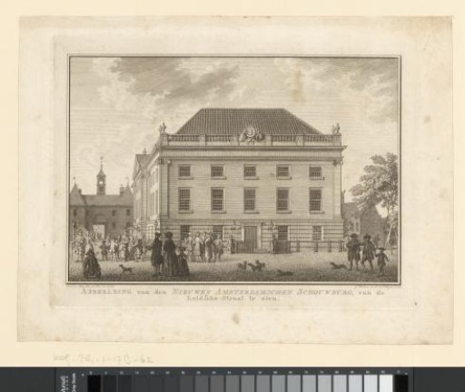 View of the Side of the Theatre on the Leidseplein in Amsterdam, 1774