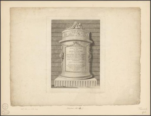 Title Print for the Print Series: Views of the Theatre in Amsterdam, 1774