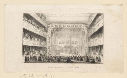 View of the stage of the theatre at the Leidseplein in Amsterdam