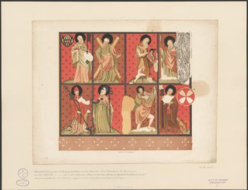 Wall Painting of Eight Saints from the Pieterskerk in Leiden