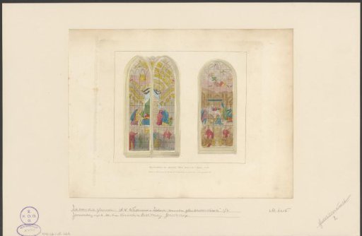 Stained glass windows in the Oude Kerk in Amsterdam, 1810-1825