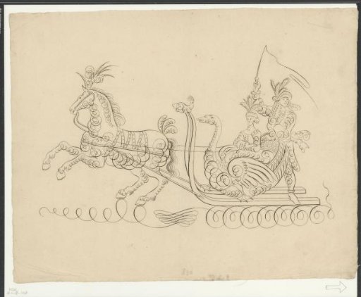 Lady in a sled