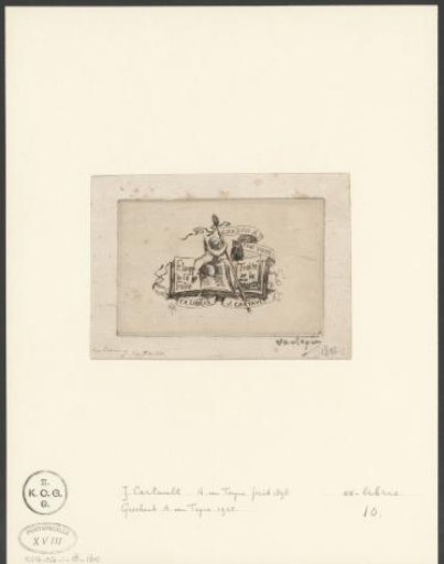 Ex libris of J. Cartault