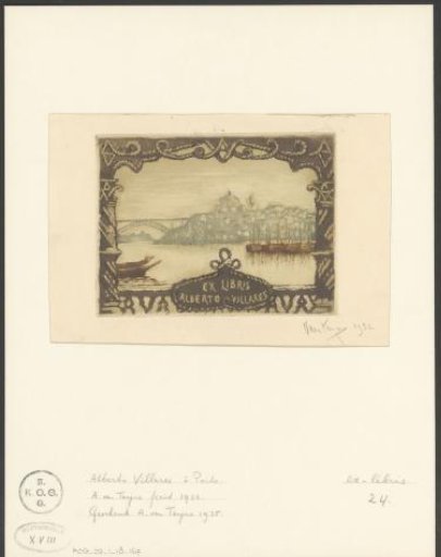 Ex libris of Alberto Villares