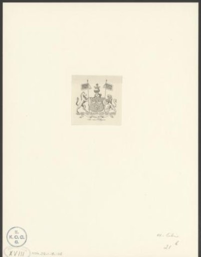 Coat of arms with two moons and a star
