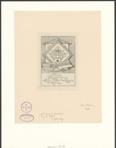 Ex libris of Henri Jacques Scharp