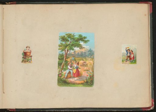 Album page with 3 pasted pictures