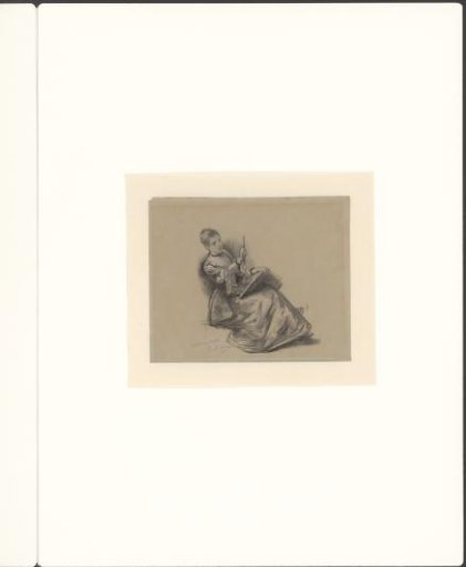 Woman drawing