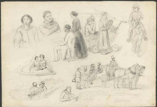Sketch Sheet with Figures and Groups