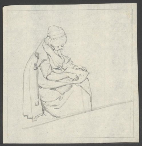 Reading woman