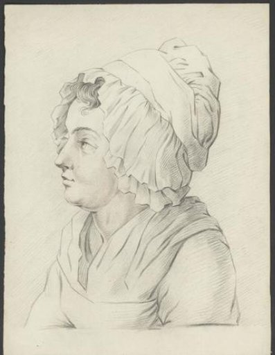 View of a woman with a cap