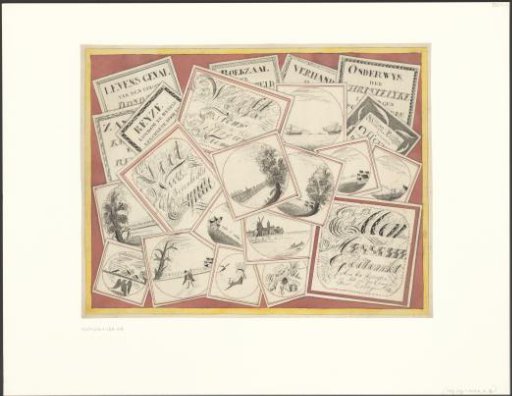 Charlatan with prints and pen work with the text: Wretched man, remember your last things (...) Sinning