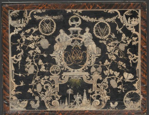 Wedding cut-out for Jacob Berckhout and Alida Verlaan, 7 April 1760