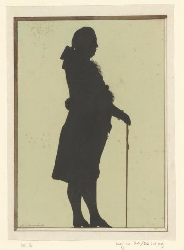 Silhouette Portrait of a Standing Man