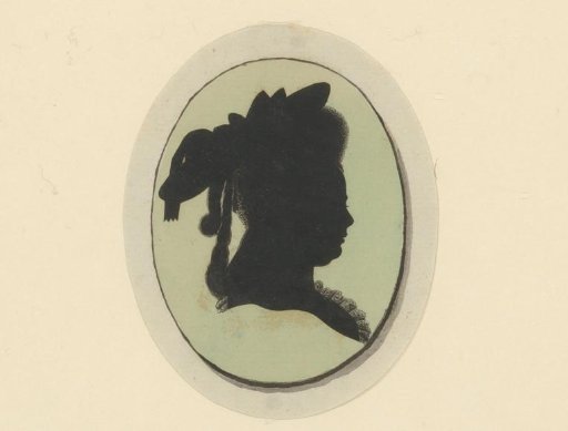Silhouette Portrait of an Unknown Woman