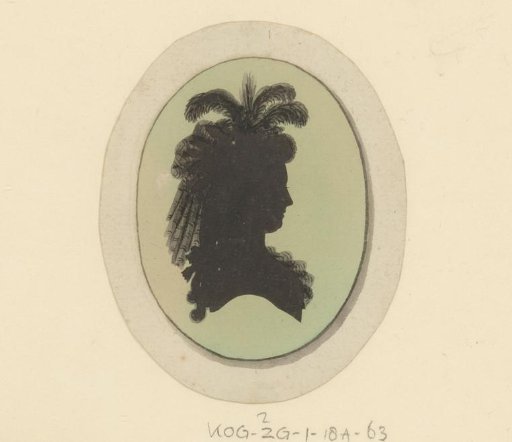 Silhouette Portrait of an Unknown Woman