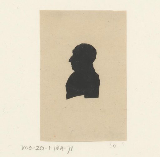 Silhouette Portrait of an Unknown Man, Possibly H.P. Stambke