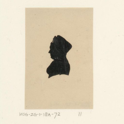 Silhouette Portrait of the Widow G. Jansen