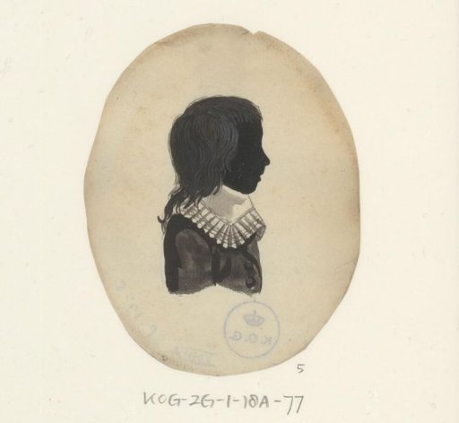 Silhouette Portrait of an Unknown Boy