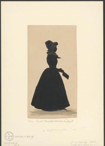 Silhouette Portrait of a Margaretha Johanna Deutz van Assendelft
