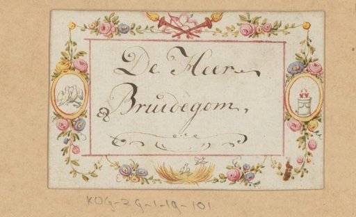 Wedding card for 'The Groom'