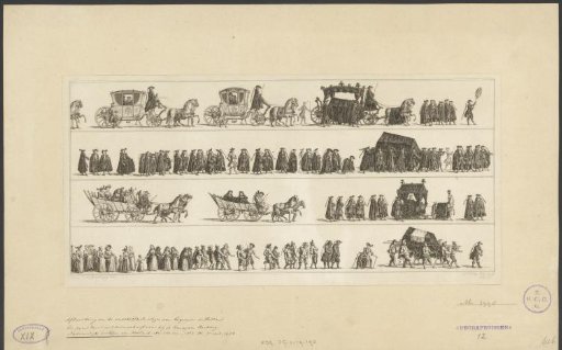 Six Different Ways of Burial, ca. 1750