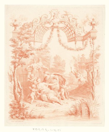 Wedding print, 1740