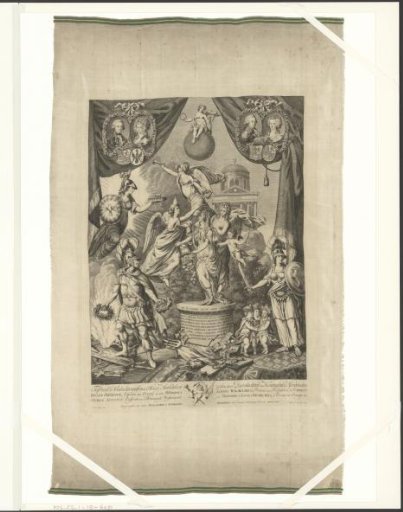 Satirical print on the marriages of the son and daughter of William V, 1790-1791