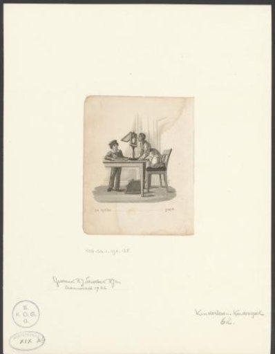 Girl Looking at an Optical Print