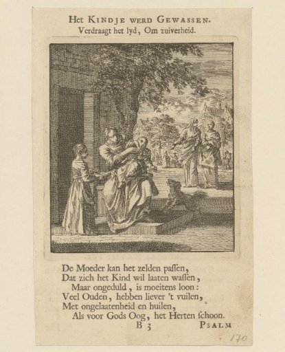Child being washed